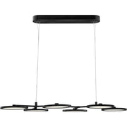 Quoizel Nitro Linear LED Light Chandelier, Matte Black