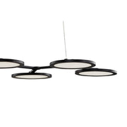 Quoizel Nitro Linear LED Light Chandelier, Matte Black