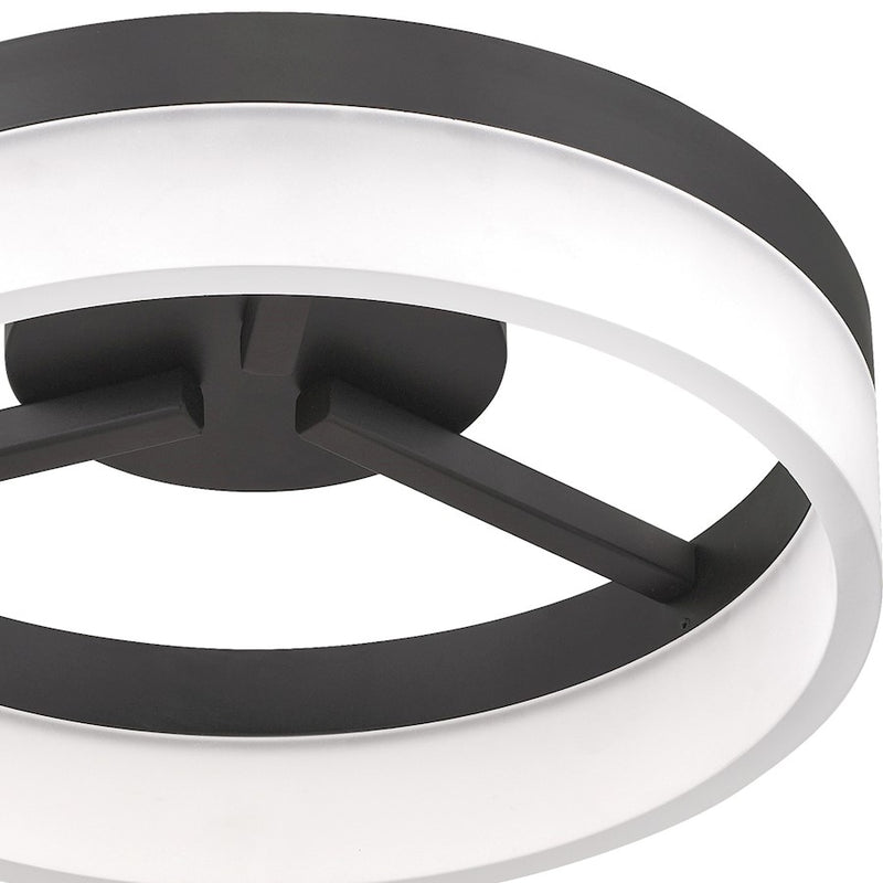 Quoizel Cohen Flush Mount, Oil Rubbed Bronze