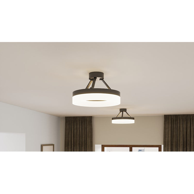 Quoizel Cohen Semi-Flush Mount, Oil Rubbed Bronze