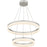 Quoizel Cohen 24" Integrated LED Pendant, Nickel/White Acrylic