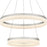 Quoizel Cohen 24" Integrated LED Pendant, Nickel/White Acrylic