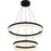 Quoizel Cohen 24" Integrated LED Pendant, Bronze/White Acrylic