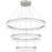 Quoizel Cohen 32" Integrated LED Pendant, Nickel/White Acrylic