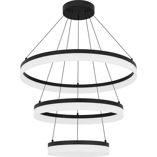 Quoizel Cohen 32" Integrated LED Pendant, Bronze/White Acrylic