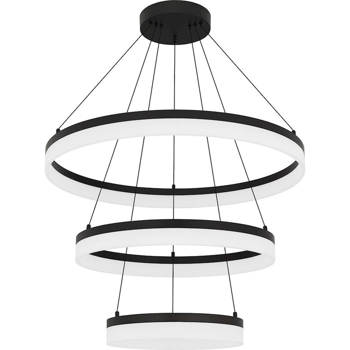 Quoizel Cohen 32" Integrated LED Pendant, Bronze/White Acrylic