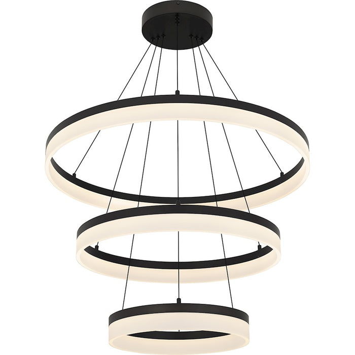 Quoizel Cohen 32" Integrated LED Pendant, Bronze/White Acrylic