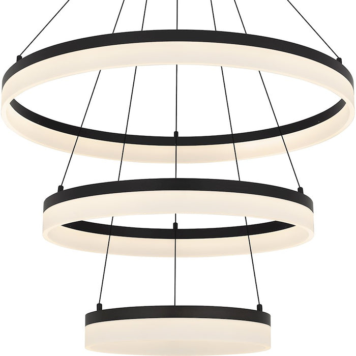 Quoizel Cohen 32" Integrated LED Pendant, Bronze/White Acrylic