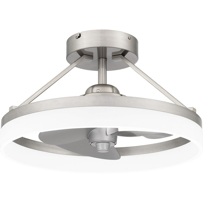 Quoizel Cohen LED Fandelier, Brushed Nickel/White Acrylic - PCOH3120BN