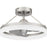Quoizel Cohen LED Fandelier, Brushed Nickel/White Acrylic