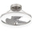 Quoizel Cohen LED Fandelier, Brushed Nickel/White Acrylic