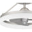 Quoizel Cohen LED Fandelier, Brushed Nickel/White Acrylic