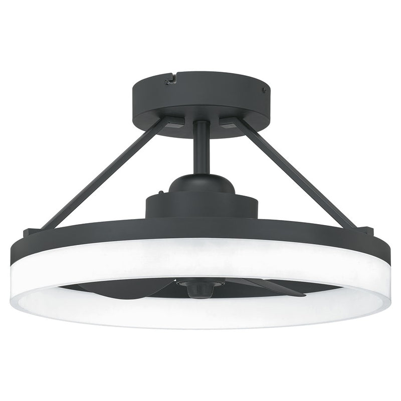 Quoizel Cohen LED Fandelier, Oil Rubbed Bronze/White Acrylic - PCOH3120OI