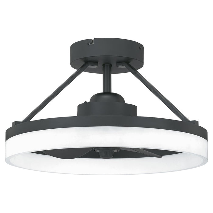 Quoizel Cohen LED Fandelier, Oil Rubbed Bronze/White Acrylic - PCOH3120OI
