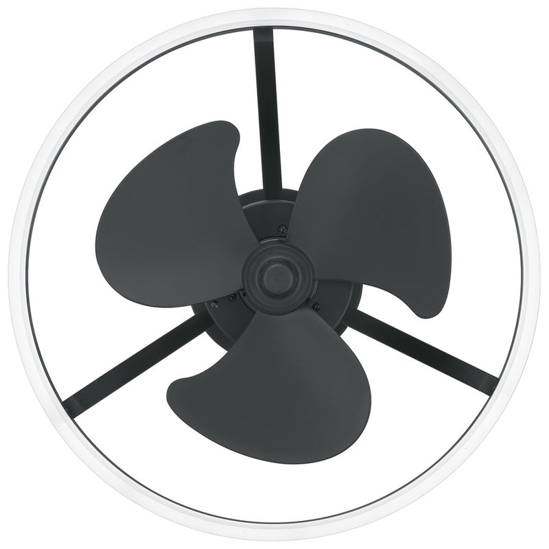 Quoizel Cohen LED Fandelier, Oil Rubbed Bronze/White Acrylic