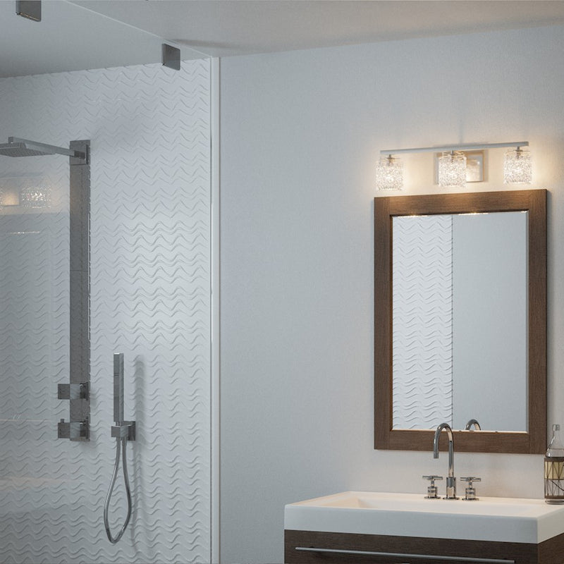 Quoizel Purcell 3 Light Bath, Polished Chrome