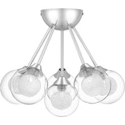 Quoizel Spellbound 6 Light Semi-Flush Mount, Polished Chrome