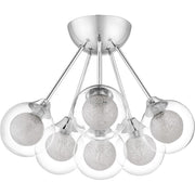 Quoizel Spellbound 6 Light Semi-Flush Mount, Polished Chrome