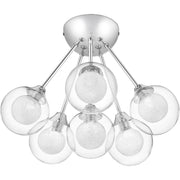 Quoizel Spellbound 6 Light Semi-Flush Mount, Polished Chrome