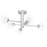 Quoizel Spellbound 6 Light Semi Flush Mount,Chrome/Clear Glass