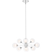 Quoizel 9 Light Platinum Spellbound Pendant, Polished Chrome