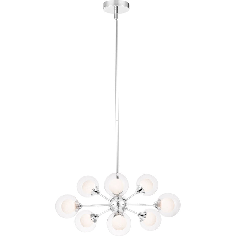 Quoizel 9 Light Platinum Spellbound Pendant, Polished Chrome