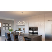 Quoizel Spellbound 29in 12-Light Chandelier | Retro Polished Chrome and Clear Glass | Dining Room & Foyer | 29 x 29 x 11 in | Model PCSB5012C