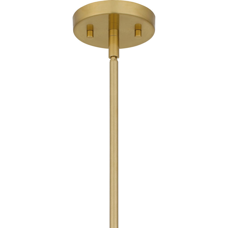 Quoizel Solei 28in 6-Light Chandelier | Transitional Aged Brass and Cloud Glass | Dining Room & Foyer | 28 x 28 x 24.25 in | Model PCSEI5028AB