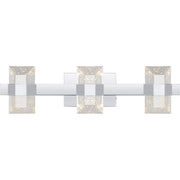 Quoizel Selena 24" LED Bath Light, Chrome/Clear Bubble Glass - PCSEL8624C
