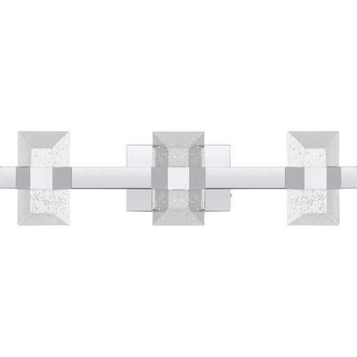 Quoizel Selena 24" LED Bath Light, Chrome/Clear Bubble Glass