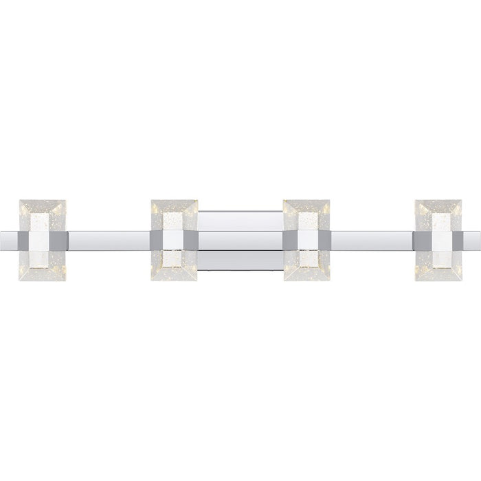 Quoizel Selena 36" LED Bath Light, Chrome/Clear Bubble Glass - PCSEL8636C