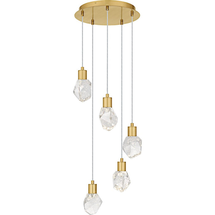 Quoizel Skye Lt Pendant, Gold/Clear Bubble Crystal - PCSKY1812BRG