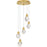 Quoizel Skye Lt Pendant, Gold/Clear Bubble Crystal