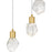 Quoizel Skye Lt Pendant, Gold/Clear Bubble Crystal