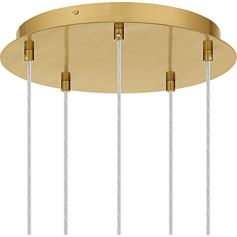 Quoizel Skye Lt Pendant, Gold/Clear Bubble Crystal