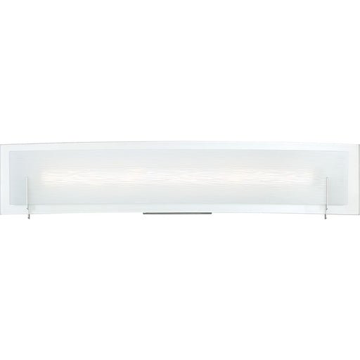 Quoizel Stream 24in LED Bath Vanity Light | Modern Polished Chrome and White Etched Glass | Bathroom Vanity & Powder Room | Model PCSM8524C