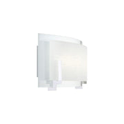 Quoizel Stream 24in LED Bath Vanity Light | Modern Polished Chrome and White Etched Glass | Bathroom Vanity & Powder Room | Model PCSM8524C