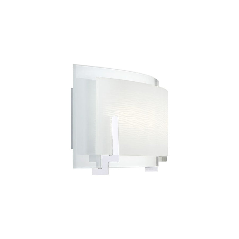 Quoizel Stream 24in LED Bath Vanity Light | Modern Polished Chrome and White Etched Glass | Bathroom Vanity & Powder Room | Model PCSM8524C