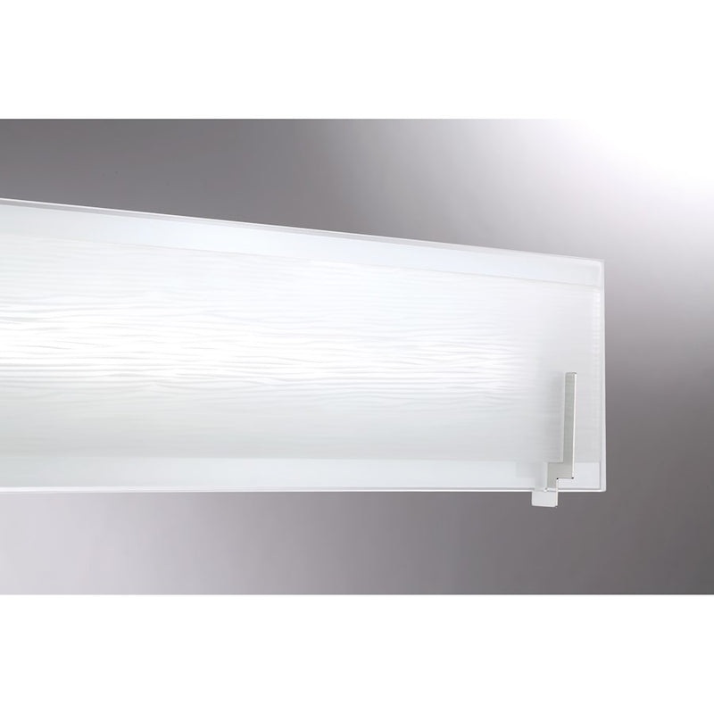 Quoizel Stream 24in LED Bath Vanity Light | Modern Polished Chrome and White Etched Glass | Bathroom Vanity & Powder Room | Model PCSM8524C