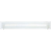 Quoizel Stream 32in LED Bath Vanity Light | Modern Polished Chrome and White Etched Glass | Bathroom Vanity & Powder Room | Model PCSM8532C