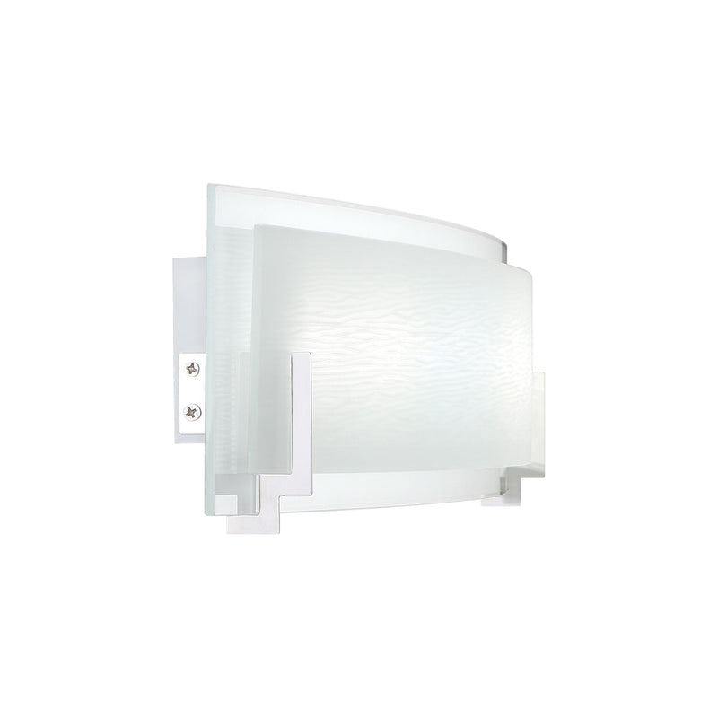 Quoizel Stream 32in LED Bath Vanity Light | Modern Polished Chrome and White Etched Glass | Bathroom Vanity & Powder Room | Model PCSM8532C