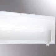 Quoizel Stream 32in LED Bath Vanity Light | Modern Polished Chrome and White Etched Glass | Bathroom Vanity & Powder Room | Model PCSM8532C