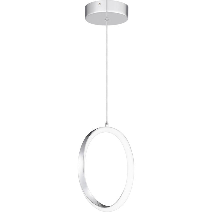 Quoizel Senna LED Mini Pendant, Polished Chrome