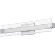 Quoizel 25" Platinum Salon Bath Light, Polished Chrome