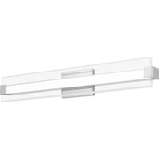 Quoizel 32" Platinum Salon Bath Light, Polished Chrome