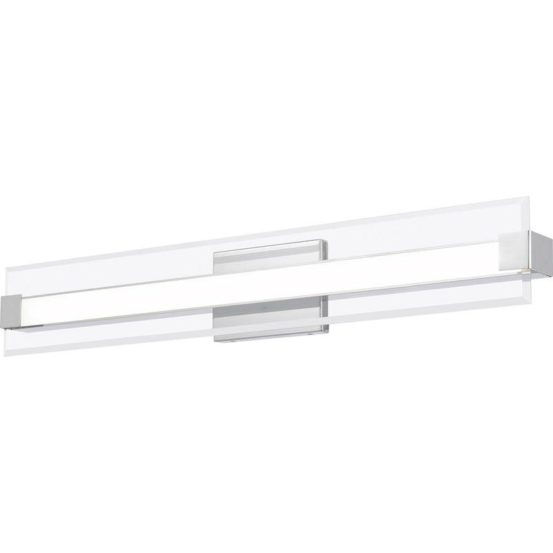 Quoizel 32" Platinum Salon Bath Light, Polished Chrome