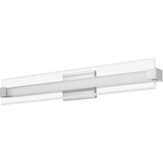 Quoizel 32" Platinum Salon Bath Light, Polished Chrome