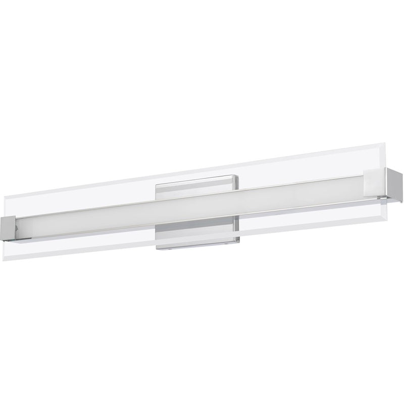 Quoizel 32" Platinum Salon Bath Light, Polished Chrome