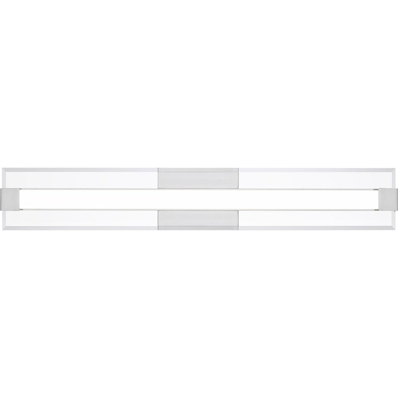 Quoizel 32" Platinum Salon Bath Light, Polished Chrome