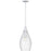 Quoizel Spruce 1 Light Pendant, Polished Chrome/Clear/Embedded